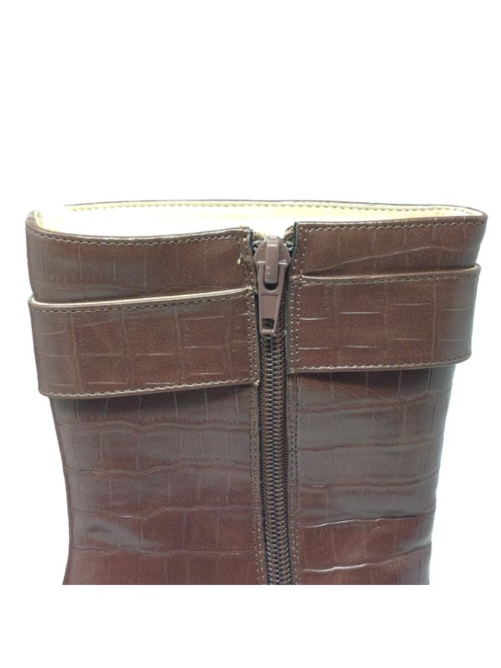 Journee Collection Elanie Brown Ankle Boots 7.5M - Picture 9 of 14